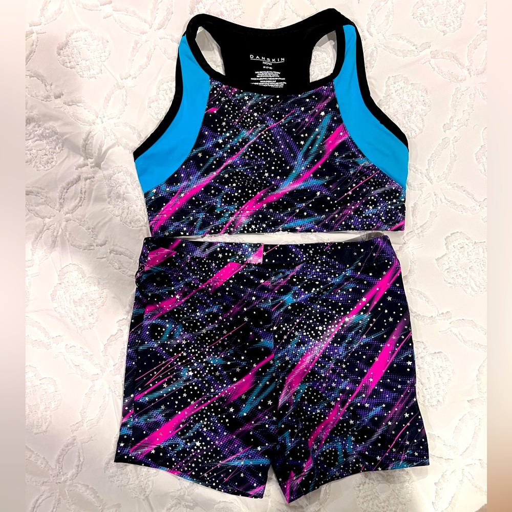 Danskin Top and Bike Shorts great for dance or gymnastics